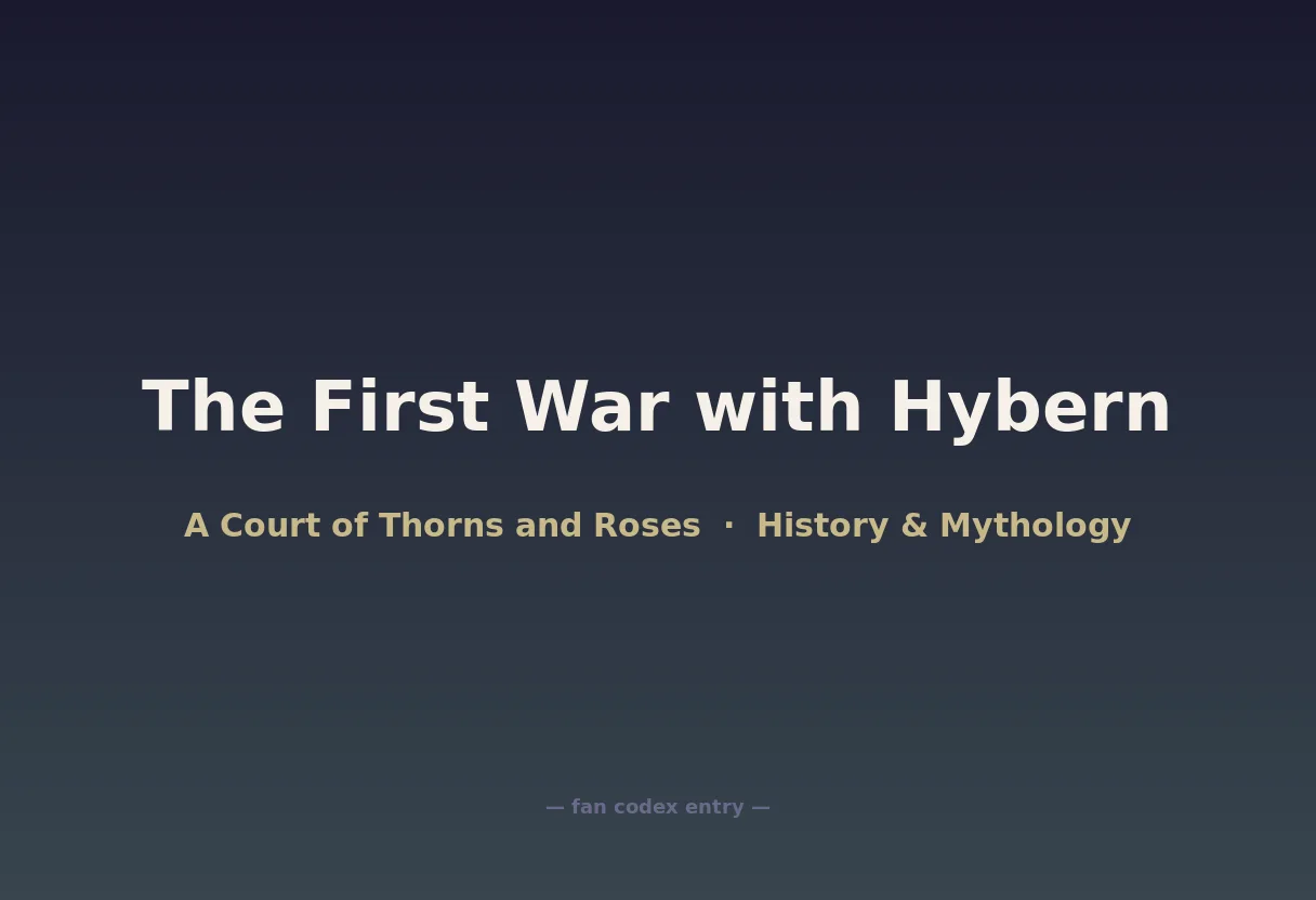 The First War with Hybern