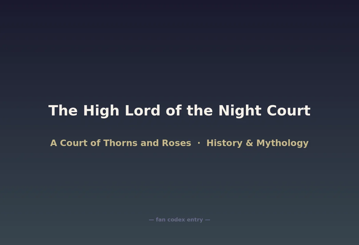 The High Lord of the Night Court