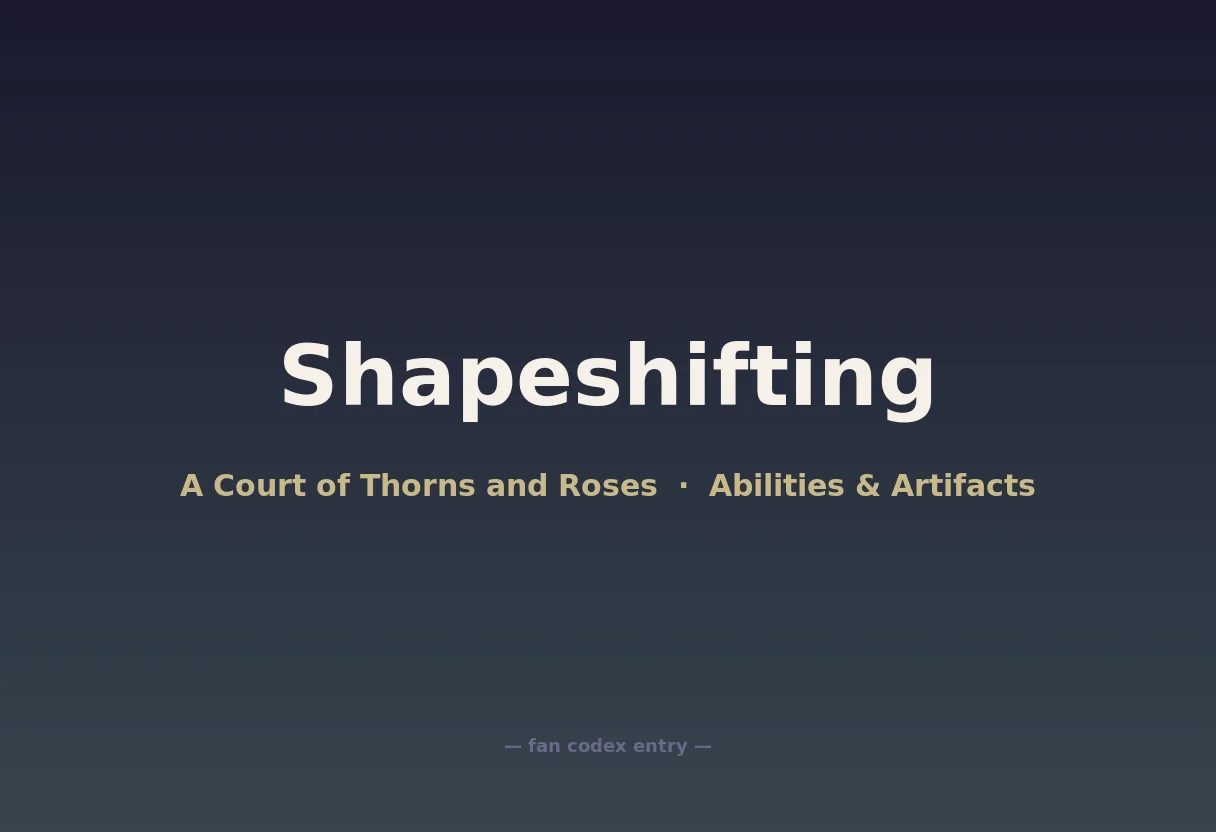 Shapeshifting