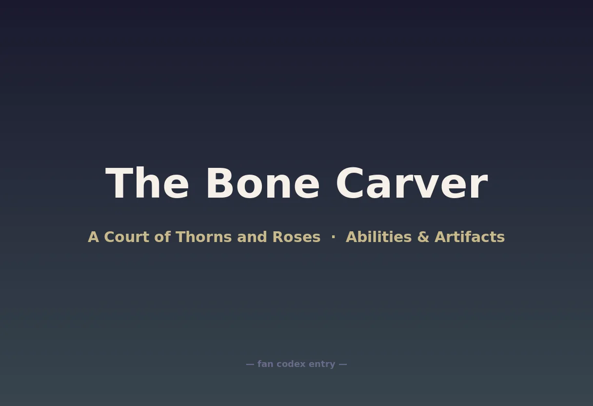 The Bone Carver